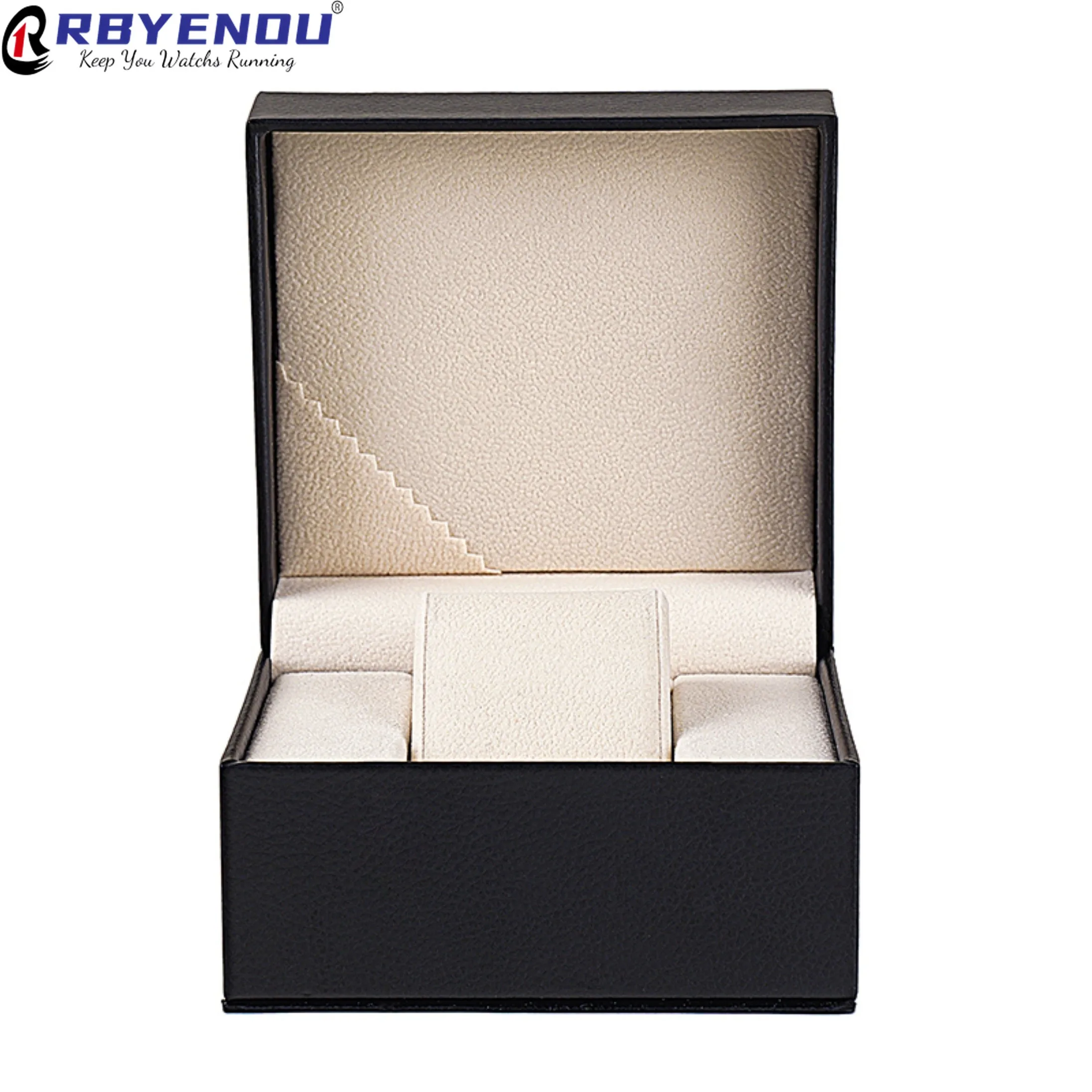 Exquisite High-quality Black Watch Case Box Customized Logo Ideal For Personal Gifts Corporate Gifting Travel Organization OEM