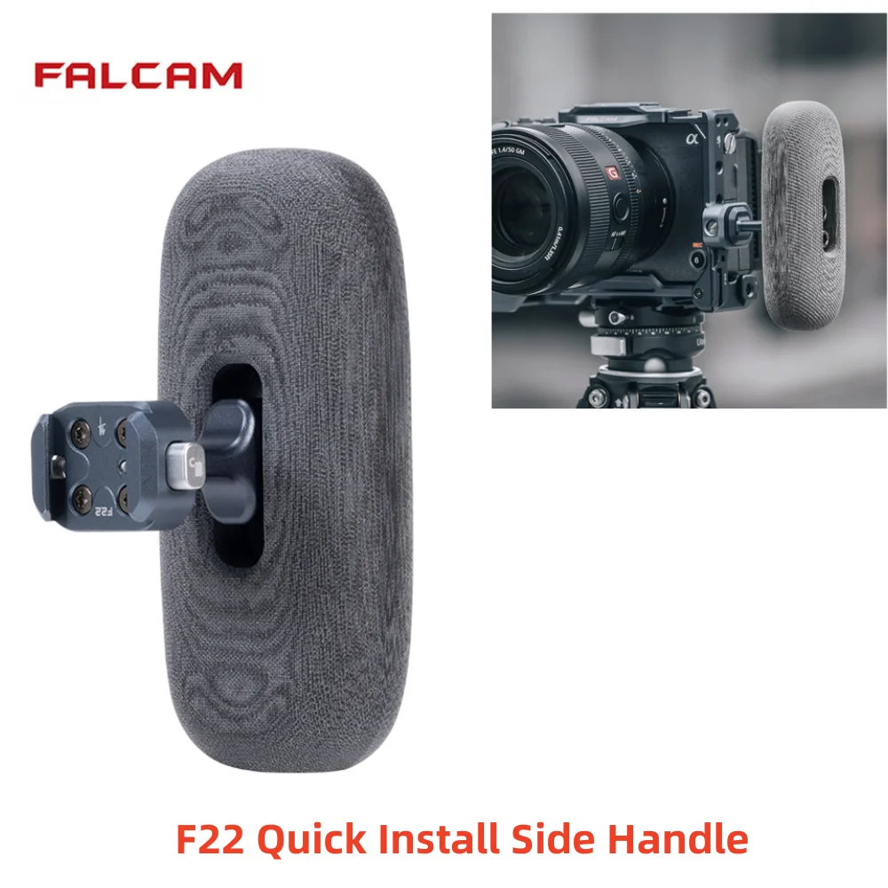 FALCAM F22 Quick Install Side Handle Mini Side Handle Handgrip with 1/4 Screw Mount for Mirrorless Digital Camera Cage