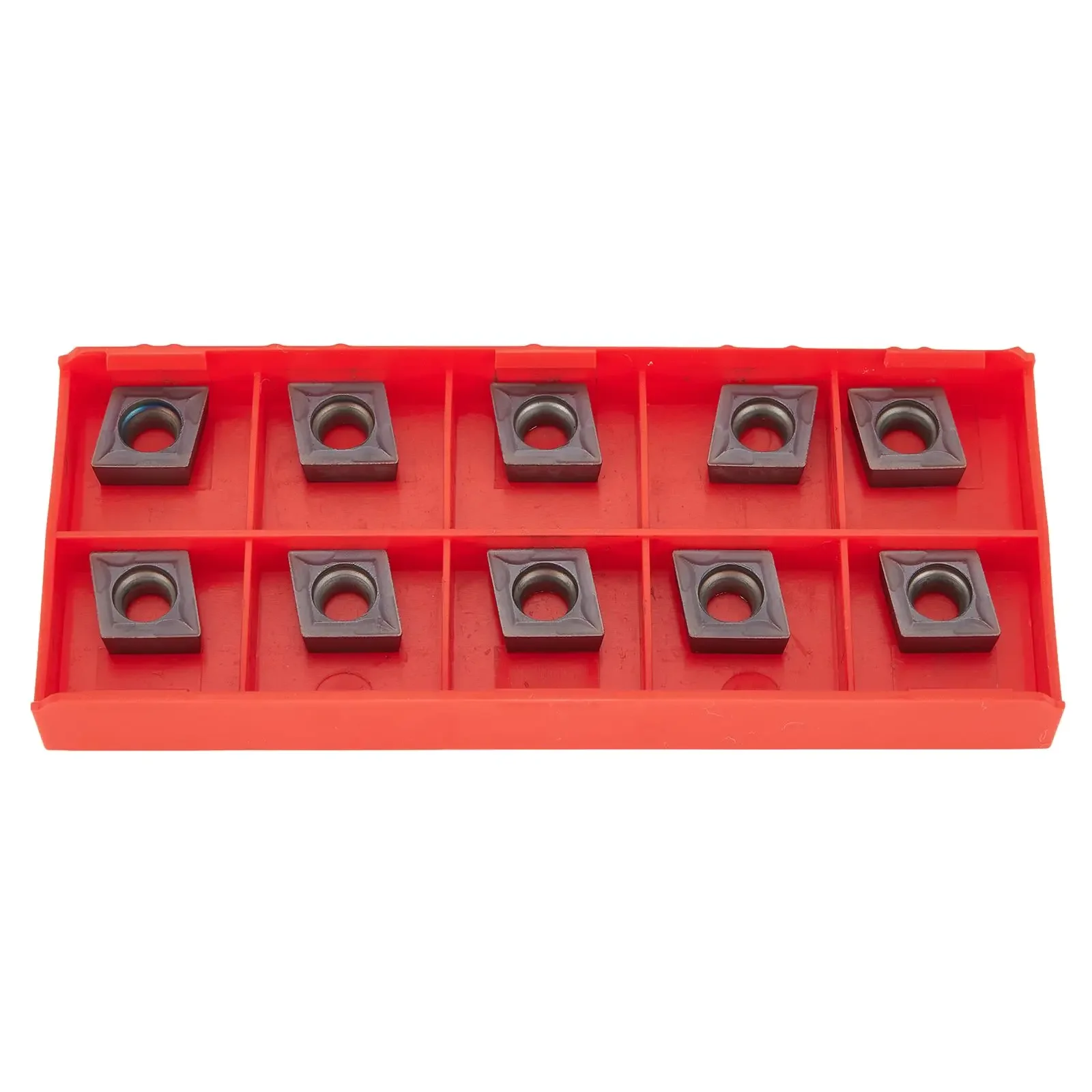 Stable Performance CCMT09T304 VP15TF Carbide Inserts, 10Pcs Set with Box, Perfect for Stainless Steel and Cast Iron