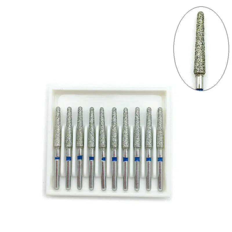 Lucidatura media del trapano del diamante del laboratorio dentale 10pcs che leviga per il manipolo ad alta velocità FG 1.6mm strumento del Dentista TR-15