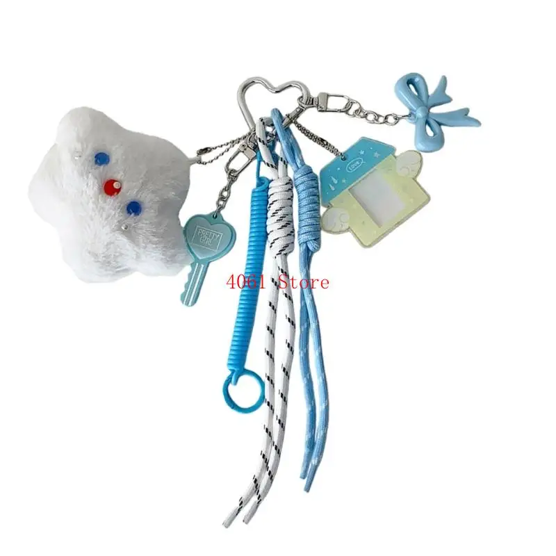 مضفر حبل حقيبة سحر المفاتيح أزياء حقيبة الملحقات الزخرفية لحقيبة اليد