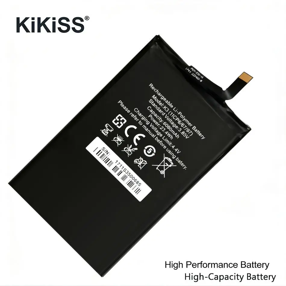 

Аккумулятор 6080 мАч для мобильного телефона Oukitel K3, премиум-класса, на замену