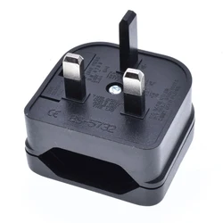EU 2pin To UK 3pin Plug Adapter With 3A/5A/13A Fuse UK British Electrical Travel Adapter Converter Socket AC Power Cord Outlet