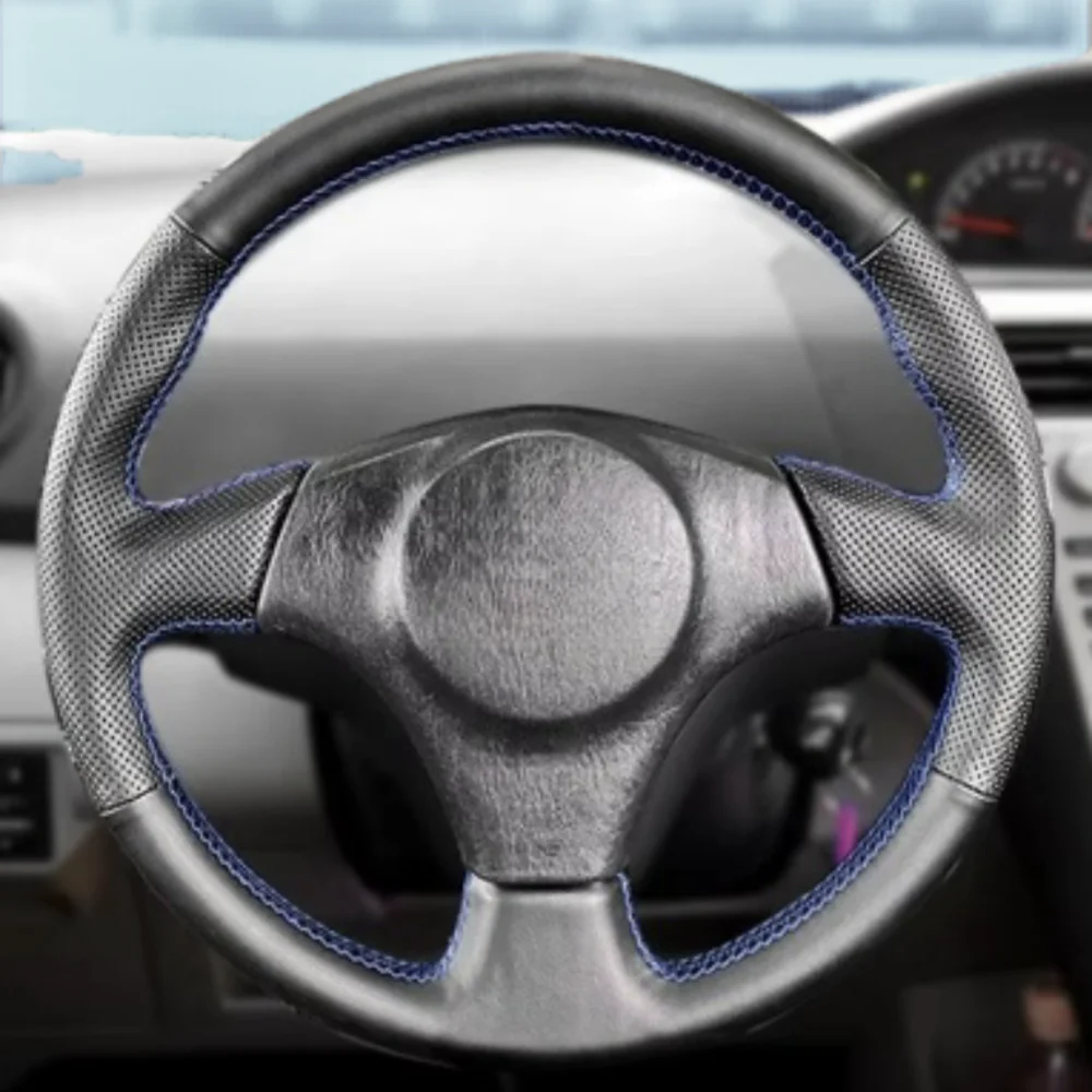 Black Car Steering Wheel Cover DIY Microfiber Leather For Toyota Corolla (US) Matrix 2003-2008 RAV4 1998-2005 Auto Accessories