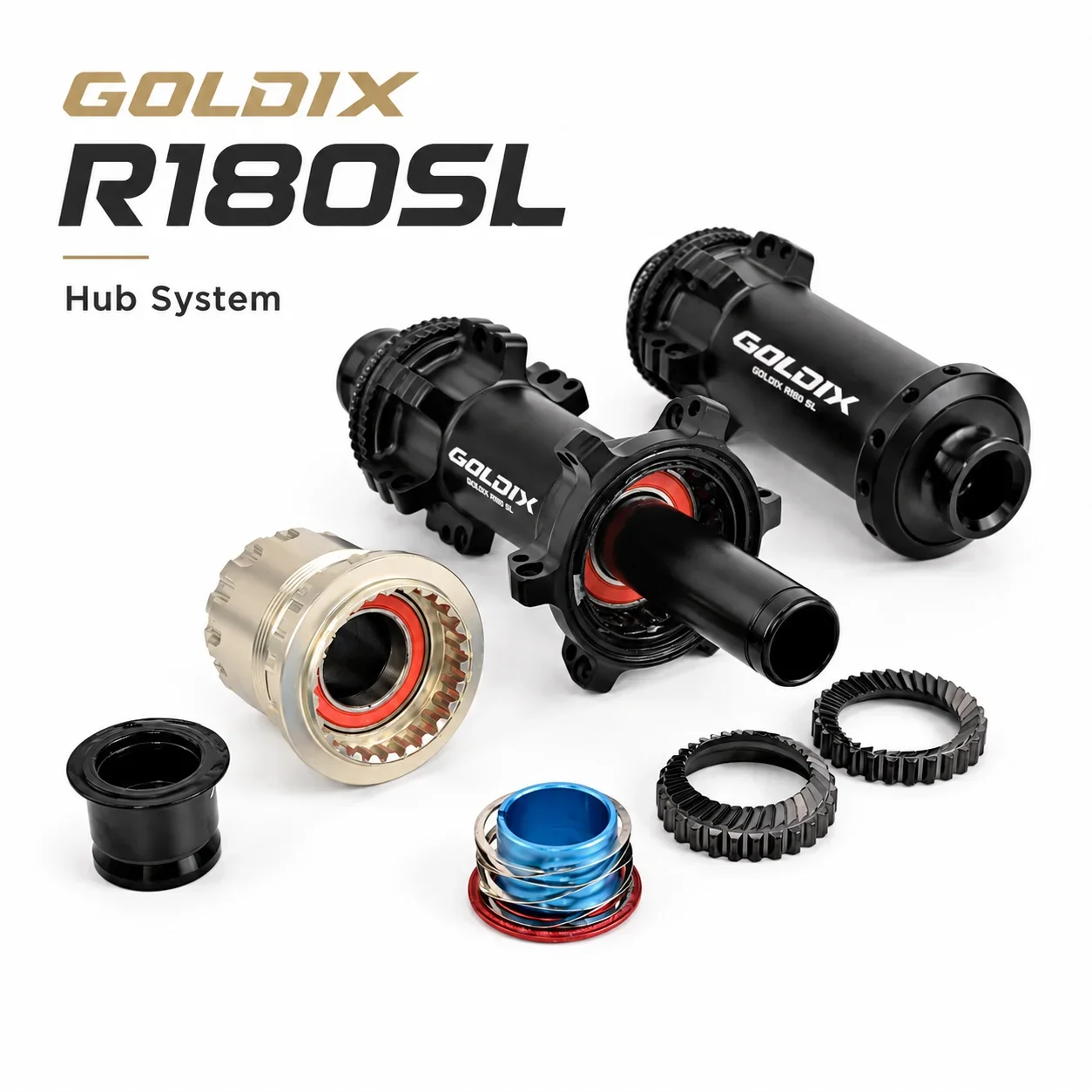 GOLDIX R180SL Ultra Light Road Bike Hub 24H 36T Ratchet Center Lock 250g 10-13 Speed HG XDR Freehub Front Rear for Shimano SRAM