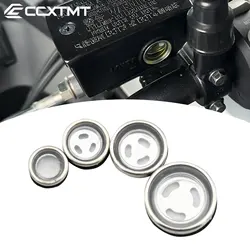 Motorcycle 10/12/14/18mm Master Cylinder Brake Pump Oil Window Mirror Sight Glass Gasket For Honda KTM Kawasaki BWM Yamaha T700