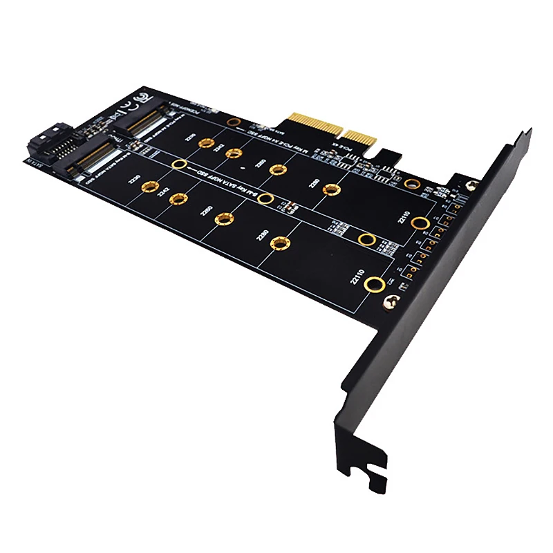 ABRI-M.2 Nvme SSD NGFF To PCIE X4 Adapter Card M Key-B Dual Interface Expansion Card Supports 20110 SSD