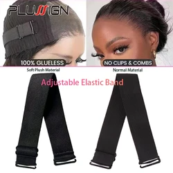 Banda elástica ajustável para fazer perucas, elástico removível, fivela de metal, peruca, correias, 1pc