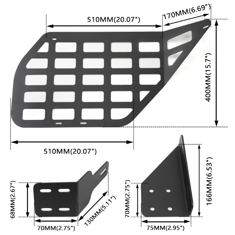 Car Modification Supplies Are Suitable for The Toyota Supercar Trunk Storage Rack