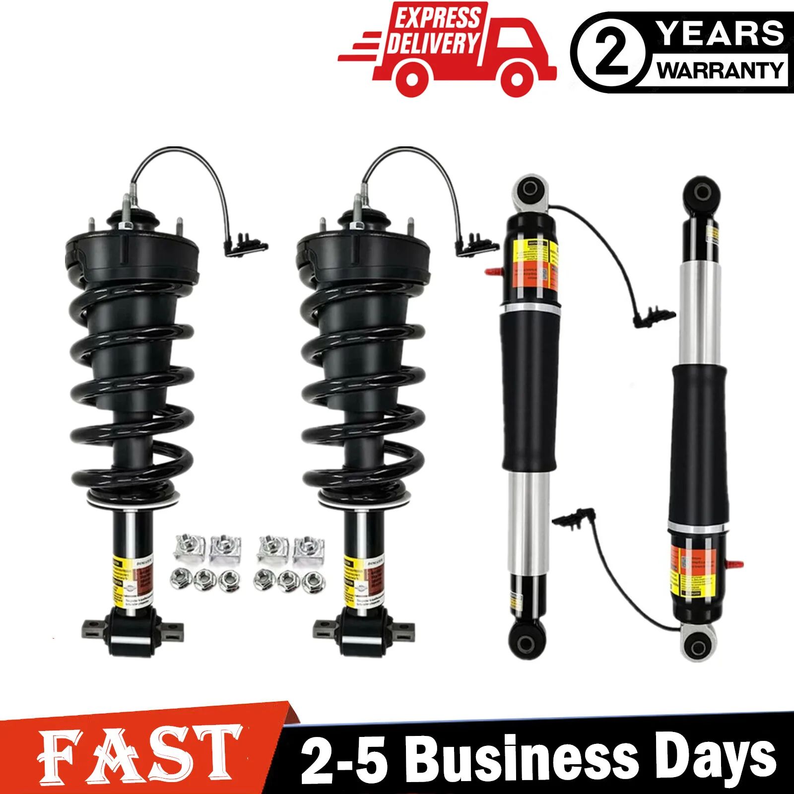 4X Fit GMC Yukon Denali Escalade Tahoe Suburban Front Rear Shock Strut Magnetic