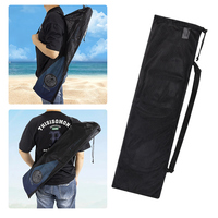 Mesh Kayaking Paddle Transportation and Storage Bag with Adjustable Strap Portable Storage Bag Drawstring Paddle Carrying Bag
