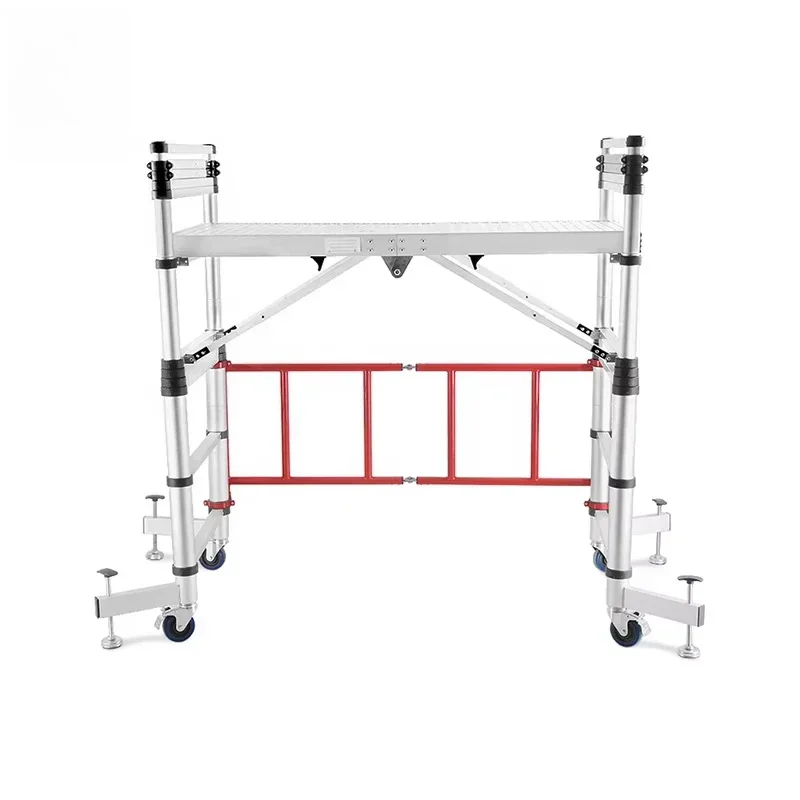 Deliladder New Customized 3.2m Folding Step Ladder Telescopic Scaffolding Aluminium Ladder