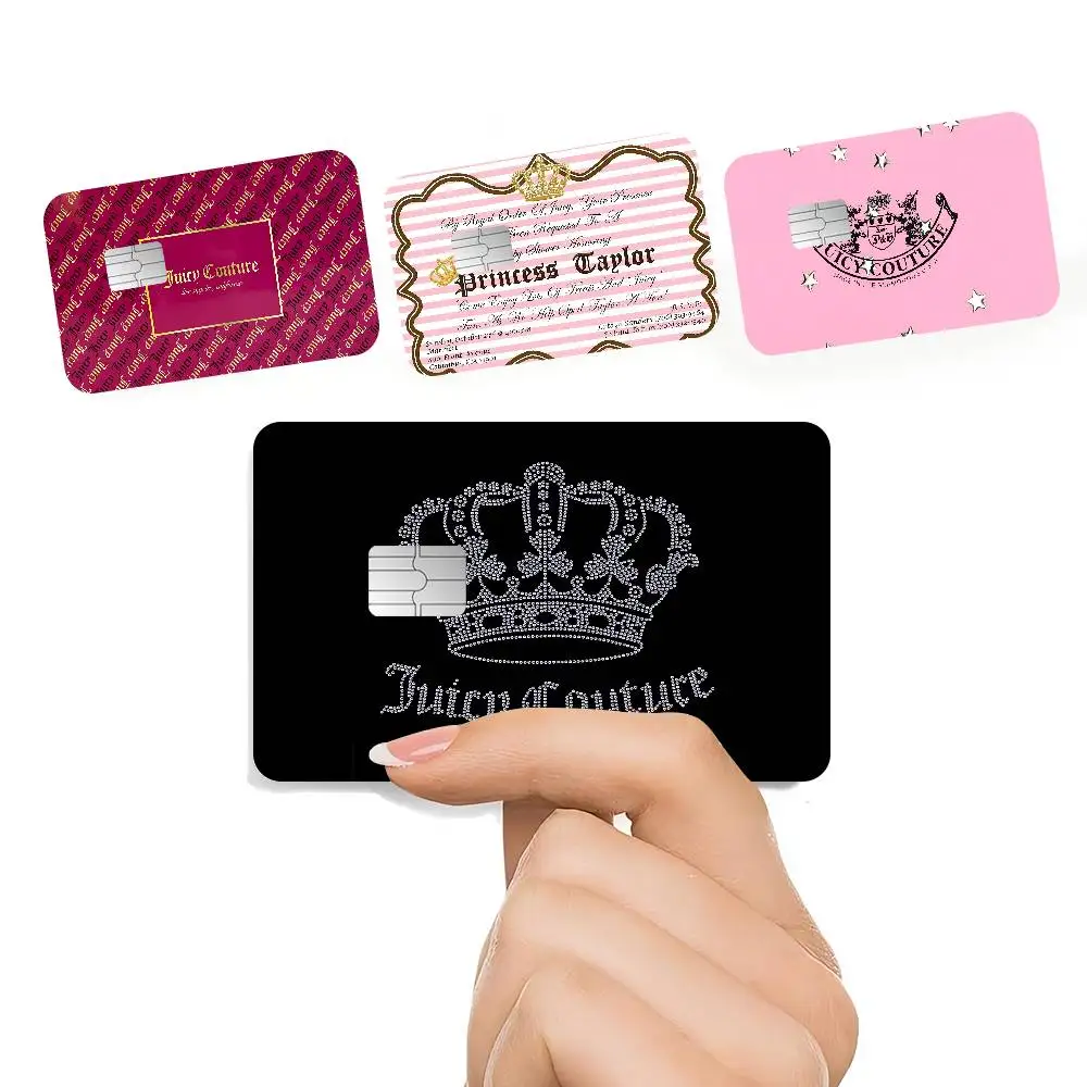 Perfumes J-Juicy C-CoutureS-S 2024, pegatinas de piel de dibujos animados de Anime, funda de cinta de película para tarjeta de débito de crédito grande, parte frontal