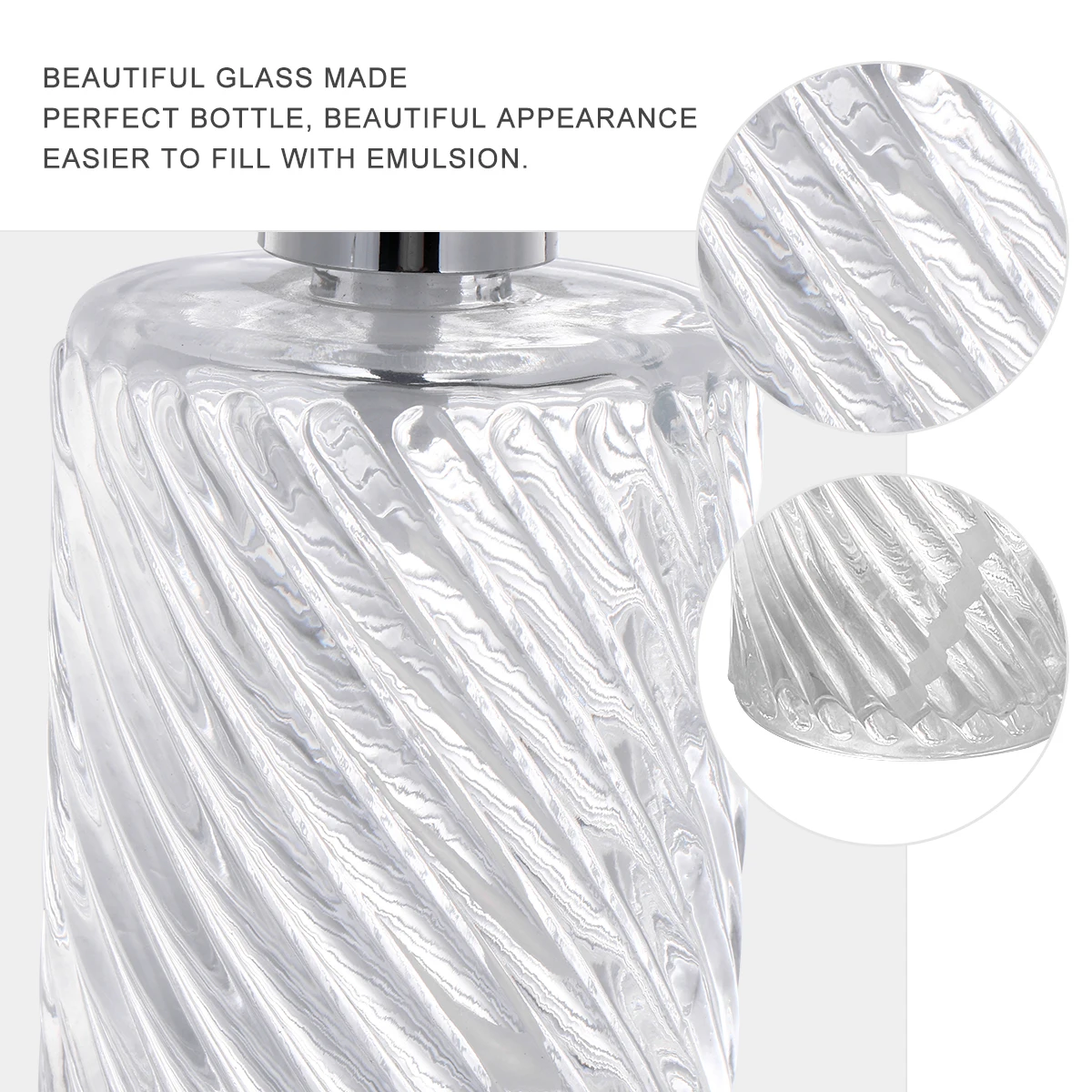 

2pcs 1 Set 400Ml Glass Lotion Dispenser Bottles Gold Plated Pump Travel Containers For Home Hotel Use Empty Travel