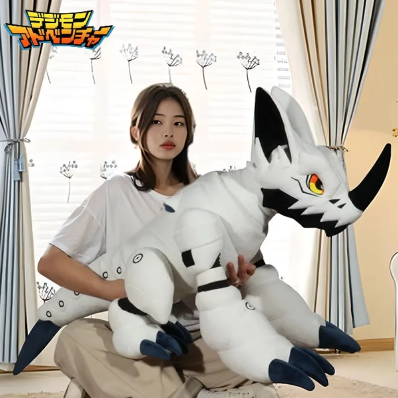 60cm Super Big Size Hackmon Digimon Anime Plush Stuffed Doll Kawaii Room Decoration Plushies Children's Pillow Holiday Gift