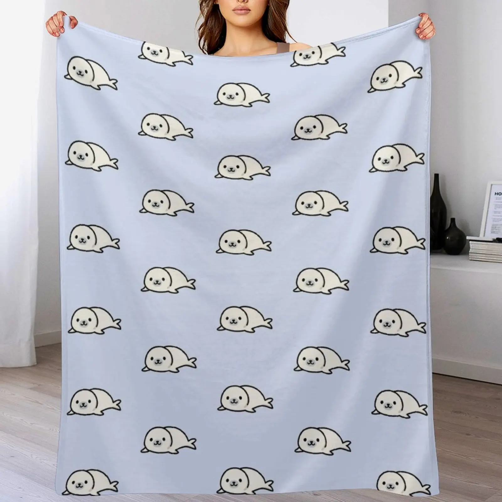 

Seal Throw Blanket Plush christmas gifts Luxury Designer wednesday Blankets