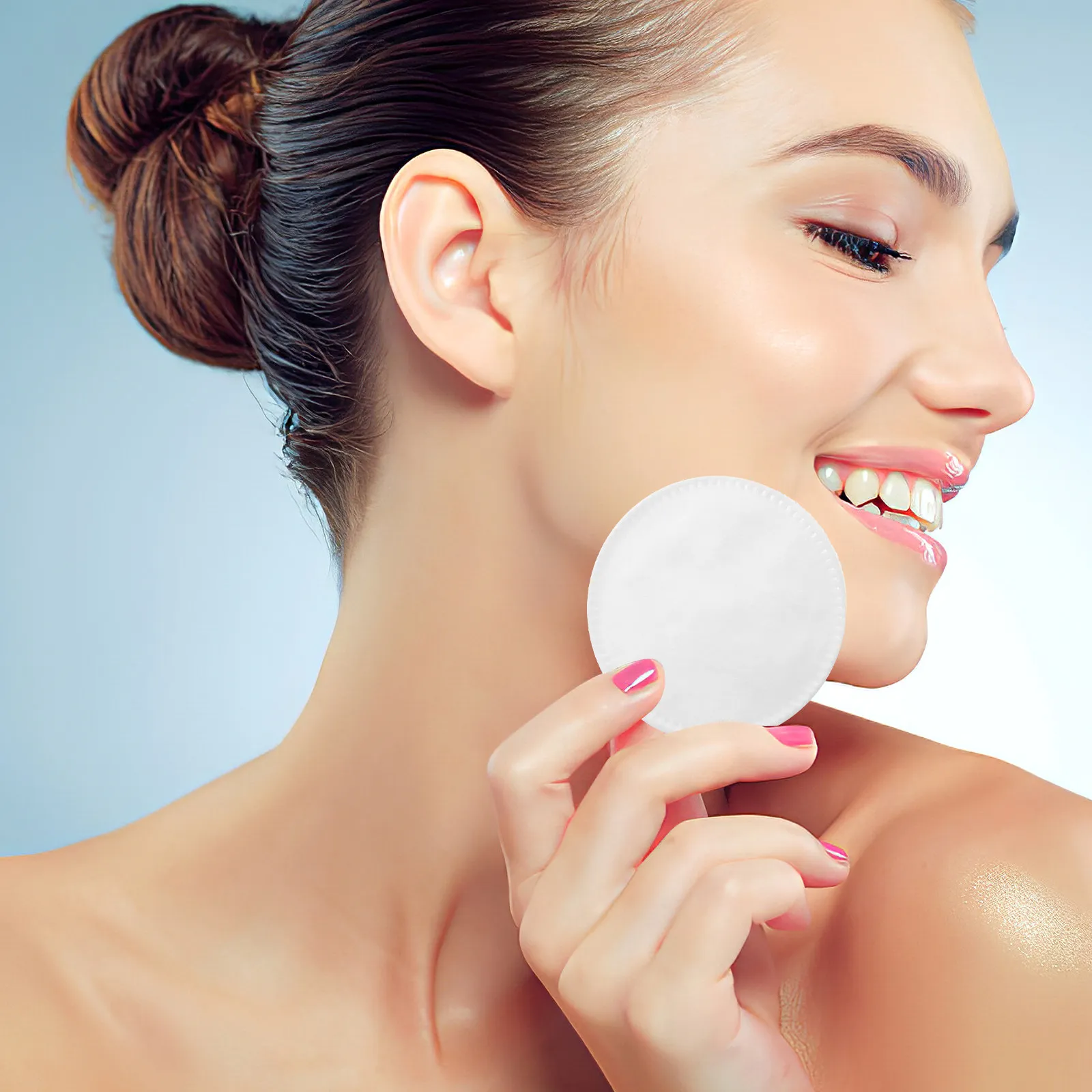 200 Pezzi Dischetti Struccanti Rotondi da 6 Cm in Tessuto Non Tessuto, Assorbenti Igienici per la Pulizia del Viso e la Cura Quotidiana della Pelle Femminile