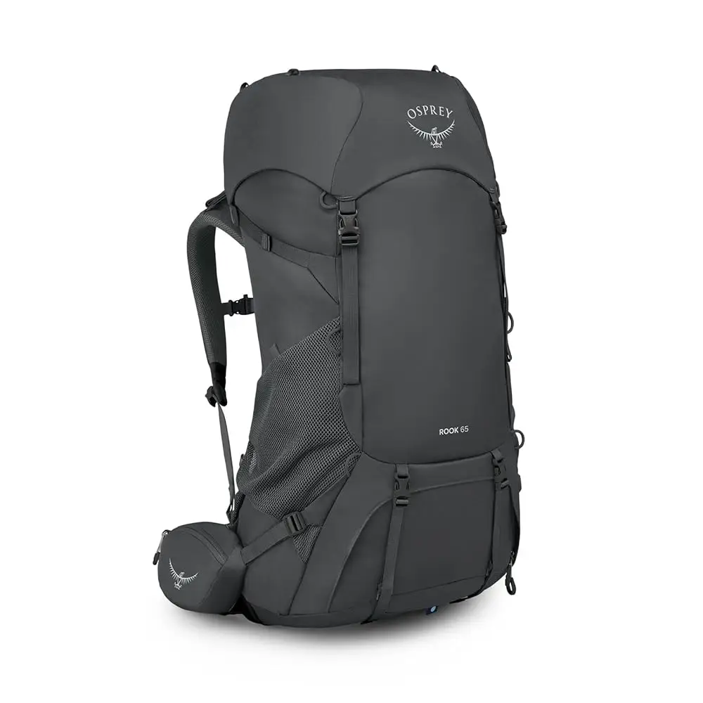 

Rook 65L Men'S Backpacking Backpack, Dark Charcoal/Silver Lining