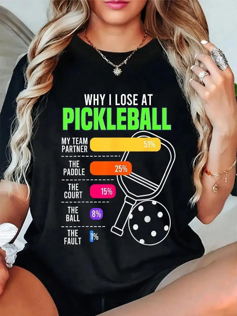 100_ Cotton Funny Pickleball Cool Pickleball Lover Pickleball T-Shirt