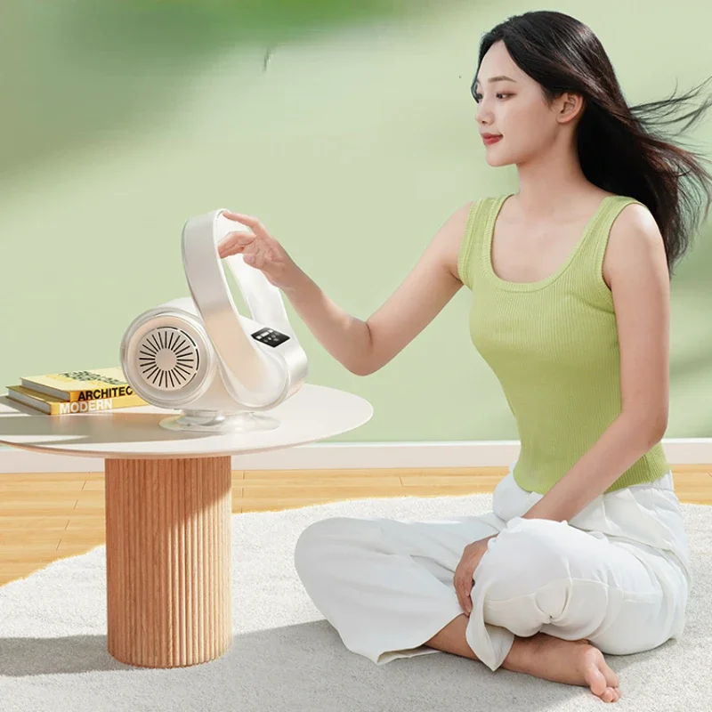 Cooling Desktop Bladeless Fan Quiet Mobile Home USB Fans Large Wind Wall Hanging Folding Circulation Mini Air Conditioning Fan