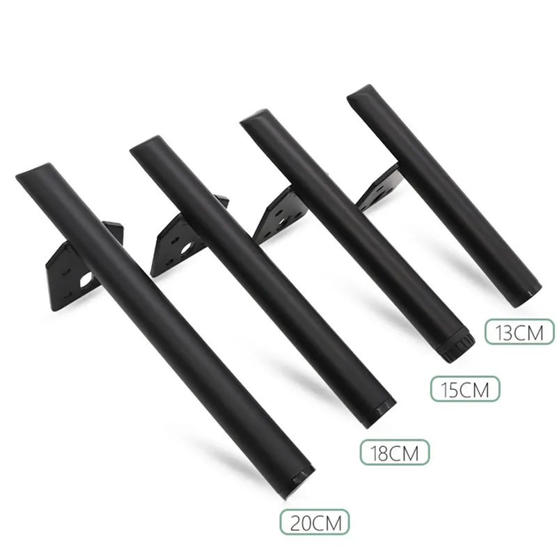 1pcs 13/15/18.20cm Legs For Furniture Metal Sofa TV Cabinet Feet Bathroom Cabinet Bed Support Legs Coffee Table Replacement Legs