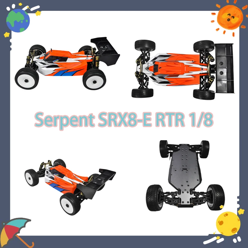 

Serpent SRX8-E RTR 1/8 Scale 4WD Electric Off-Road RC Car Remote Control Vehicle Boys Birthday Gift Toy