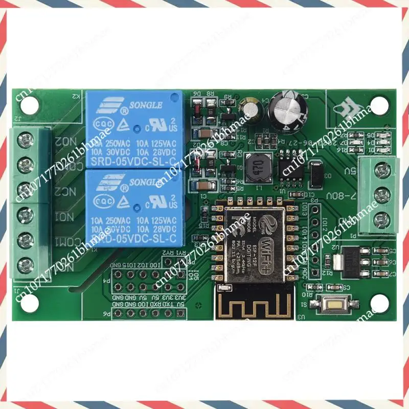 -A21Z Esp8266 Esp-12F Wifi Relay Module 2Channel 5V/8-80V Network Relay Switch For Arduino Ide Smart Home App Remot Control
