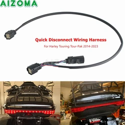 Touring Pack Quick Disconnect Wiring Harness For Harley Tour Trunk Pack Road King Electra Street Glide FLHX FLHR FLHTK 2014-23