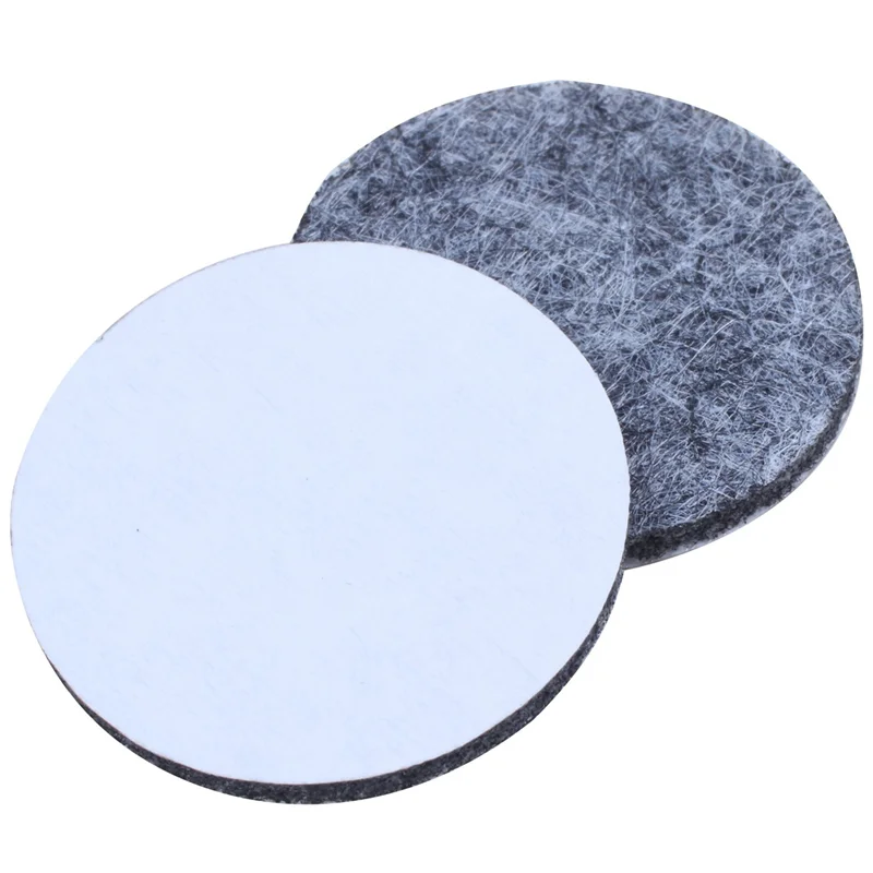 A47U 400Pcs Round Shaped Table Chair Furniture Leg Felt Mat Pad Gray