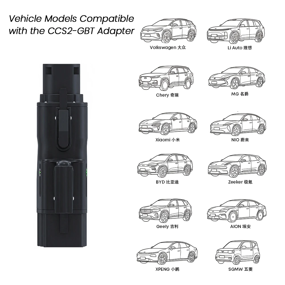 

NTO CCS2 to GBT EV Charger Adapter 300KW 300A DC EV Charging Converter CCS Combo Electric Vehicle GB/T