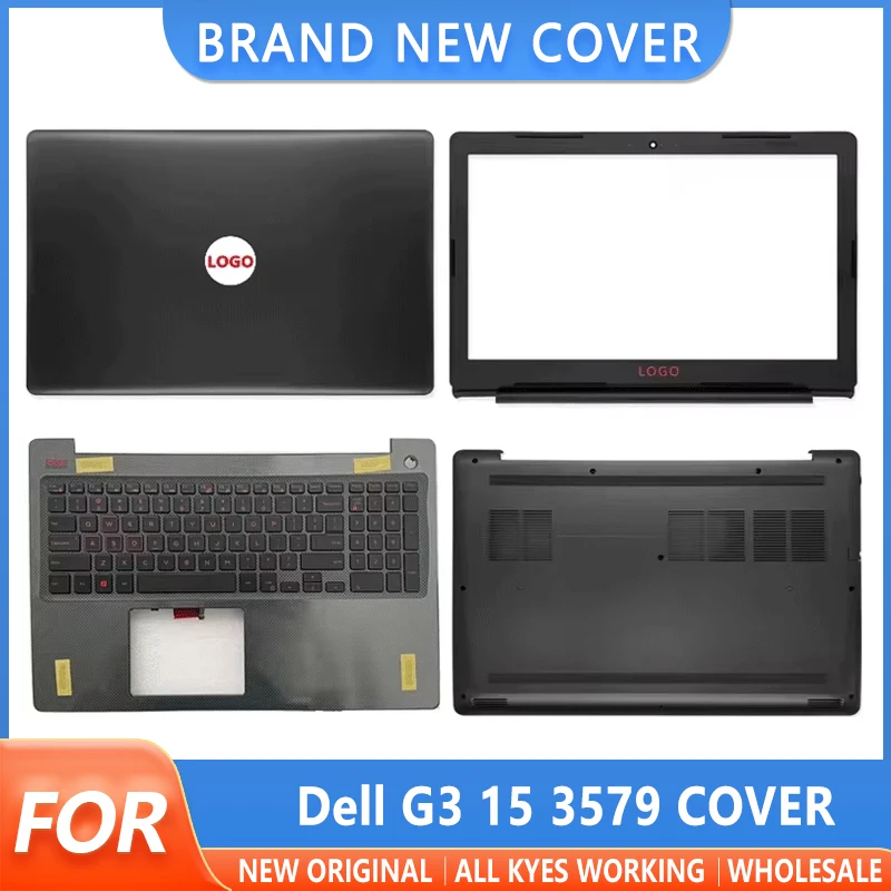 NEW For Dell G3 15 3579 15PD 15PR 15GD P75F Laptop LCD Back Cover Front Bezel Upper Palmrest Bottom Base Case Keyboard Hinges