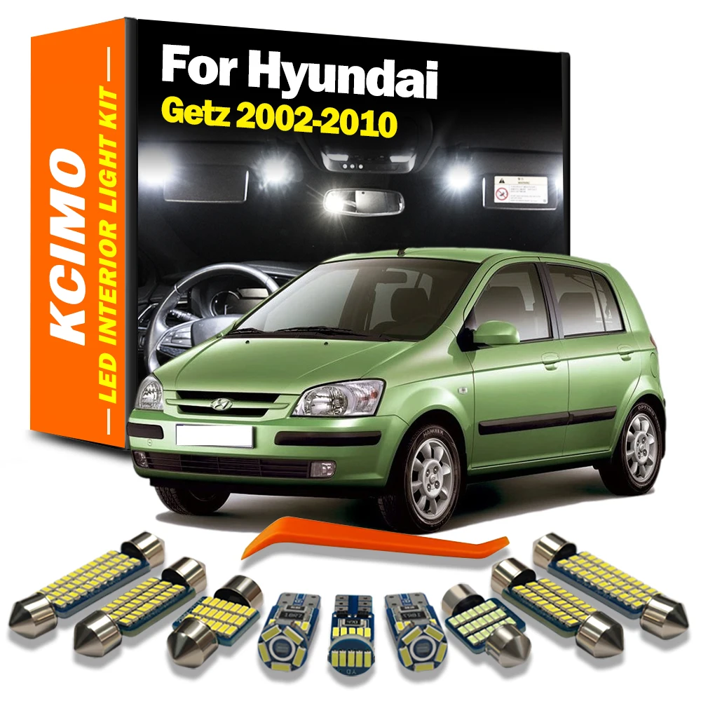

Kcimo 8Pcs Canbus Car LED Interior Map Dome Light Kit For Hyundai Getz 2002 2003 2004 2005 2006 2007 2008 2009 2010 Led Bulbs