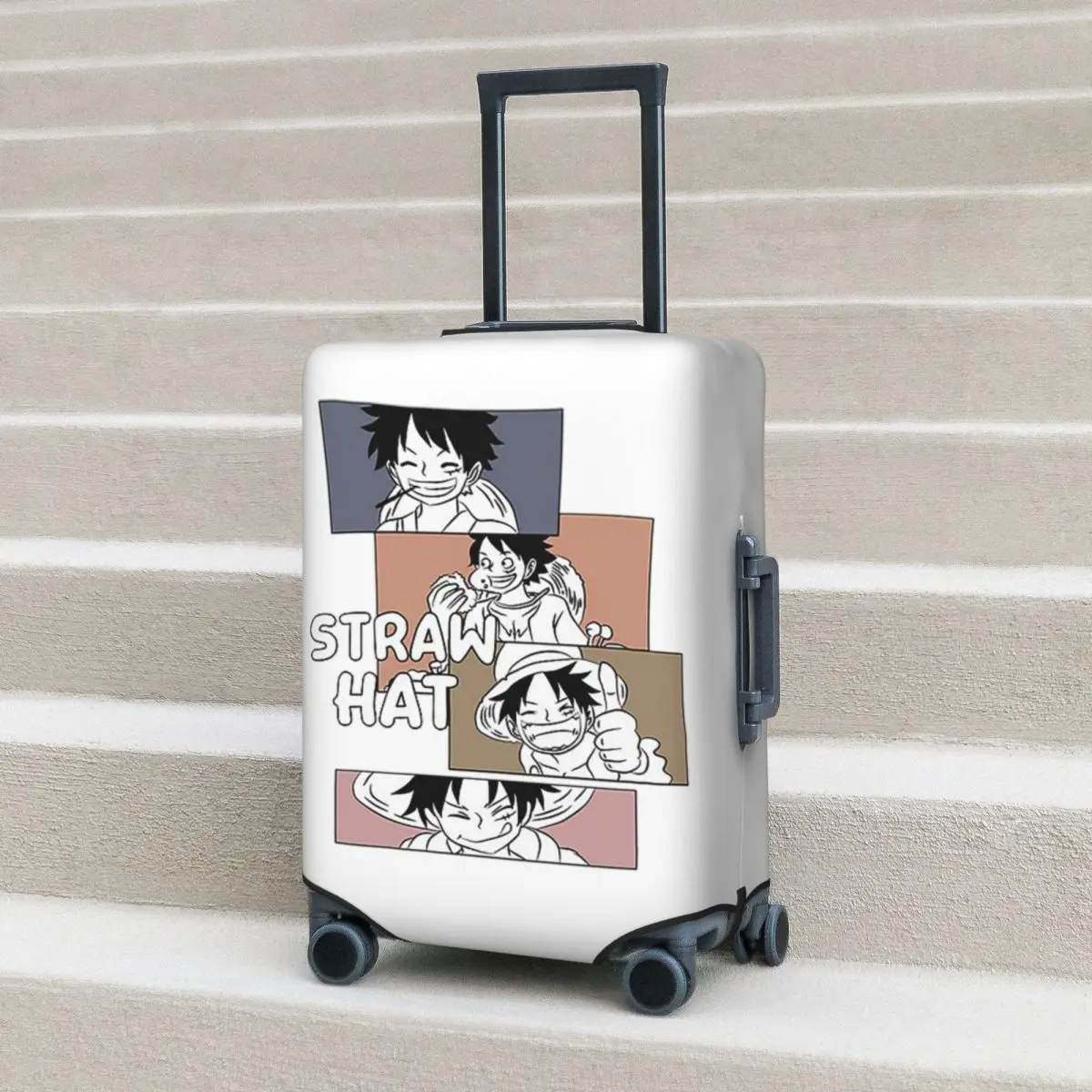 

Соломенная шляпа_Luffy D. Monkey_Anime_Manga_Pirate, защитный чехол для чемодана, эластичные защитные чехлы для багажа 18-32 дюймов