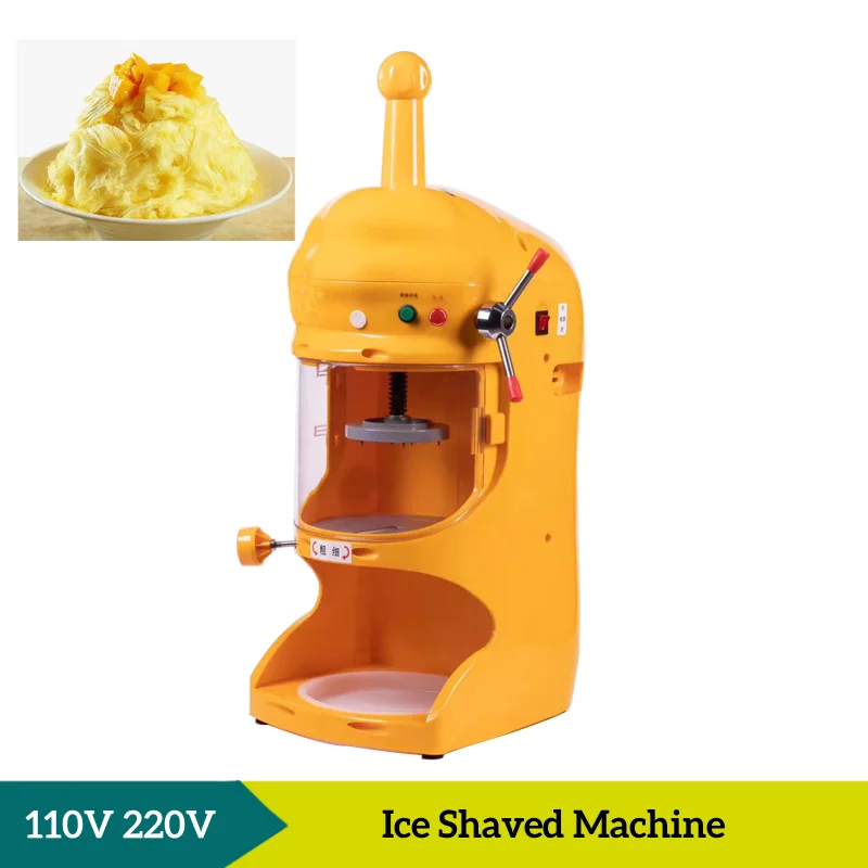 Commercial Snow Ice Maker Easy Operation Snow Ice Shaver Block Shaving Machine 90KGS/H Cartoon Snow Cone Machine
