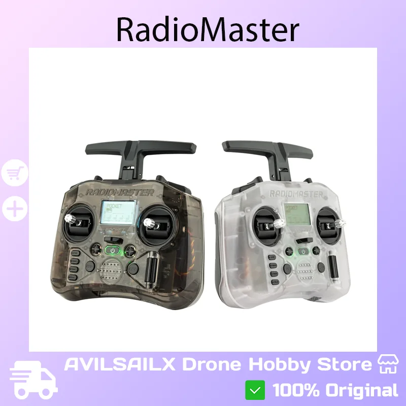 

RadioMaster Pocket ELRS-CC2500 Lightweight Hall Gimbal Transmitter with EdgeTX