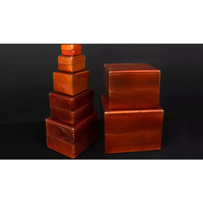 Nest of Boxes - Wooden Magic Tricks Vanished Object Appearing in the Box Magie Stage Illusion Gimmick Props Funny Mentalism