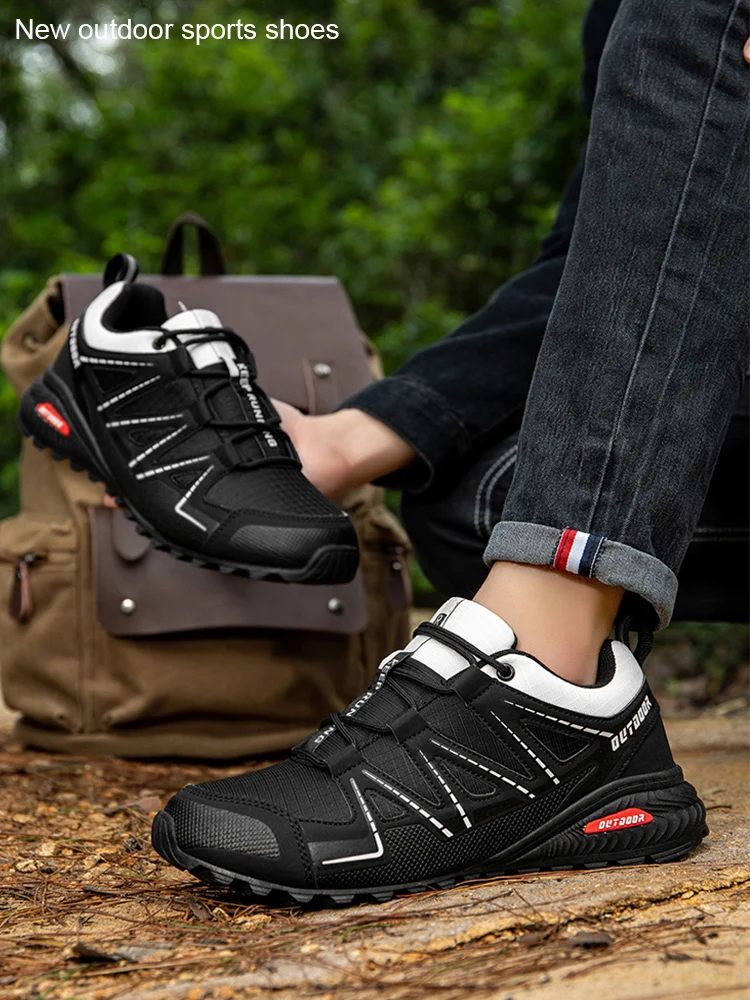 Chaussures de randonnée imperméables pour hommes, baskets d'extérieur antidérapantes, bottes de montagne respirantes, pour escalade, chasse, Camping, vélo, 40-47 #