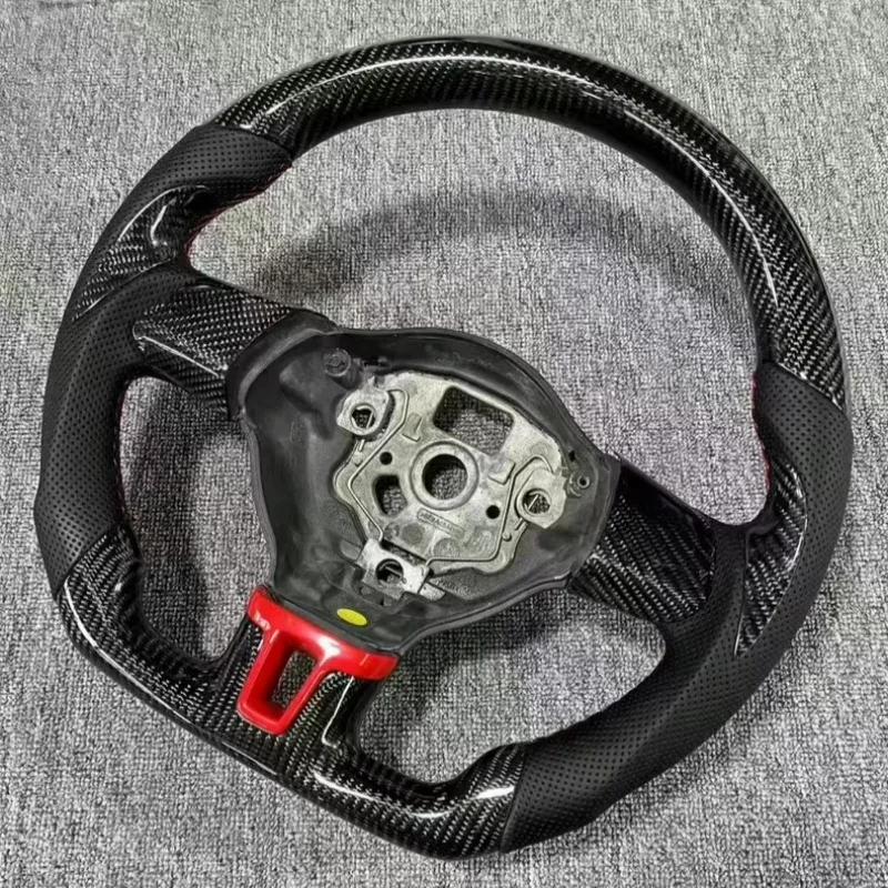 High quality ization Car Accessories Leather Carbon Fiber Steering Wheel for Golf 6 MK6 GTi Passat B7 B8 Steering Wheel view 6