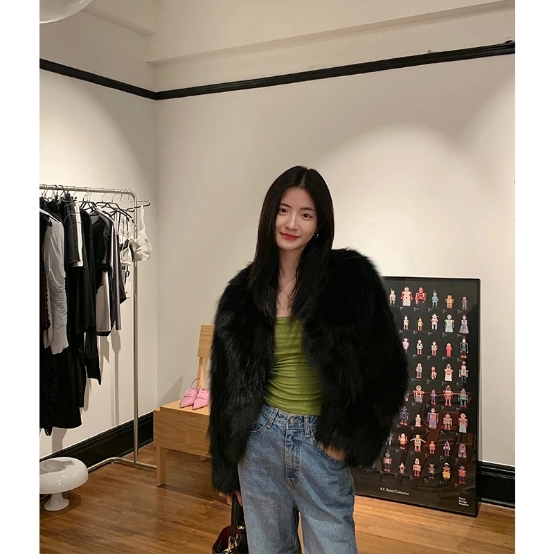 2026 Autumn Winter New Toka imitation Fox Fur Internet Celebrity Young Korean version Fur women's Winter Short Fur Short Jacket 2