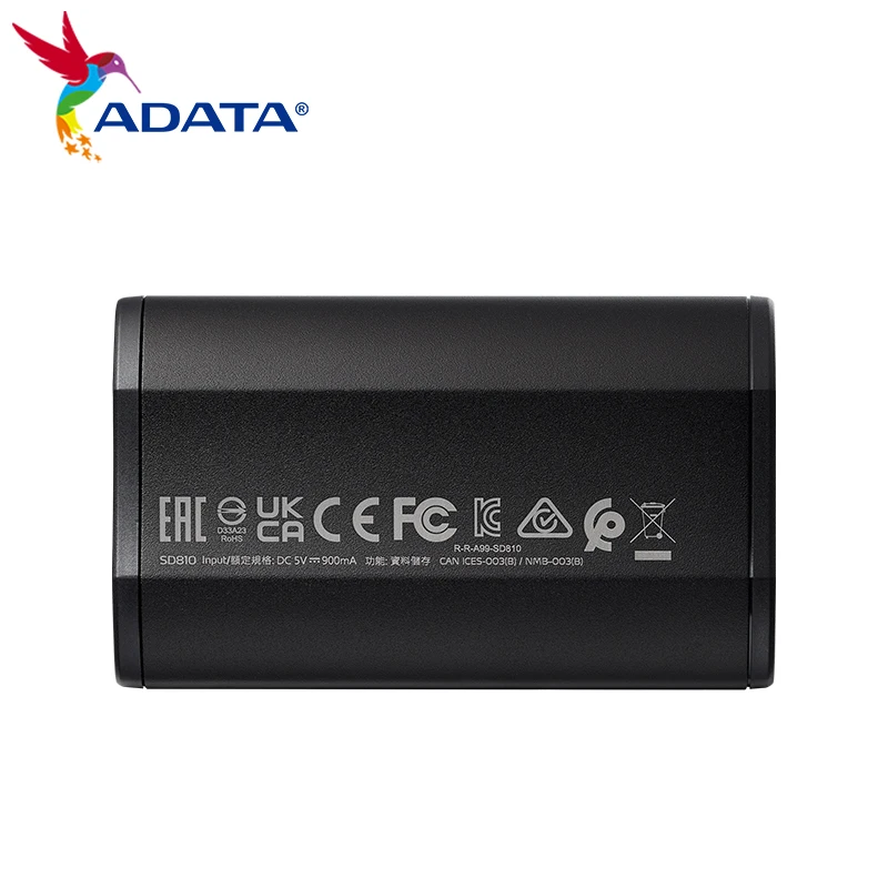 Imagem -03 - Ssd Portátil de Alta Velocidade Unidade de Estado Sólido Externa Usb 3.2 Gen2 x2 Tipo-c 500gb 1tb 2tb 4tb Ps4 Desktop pc Adata-sd810