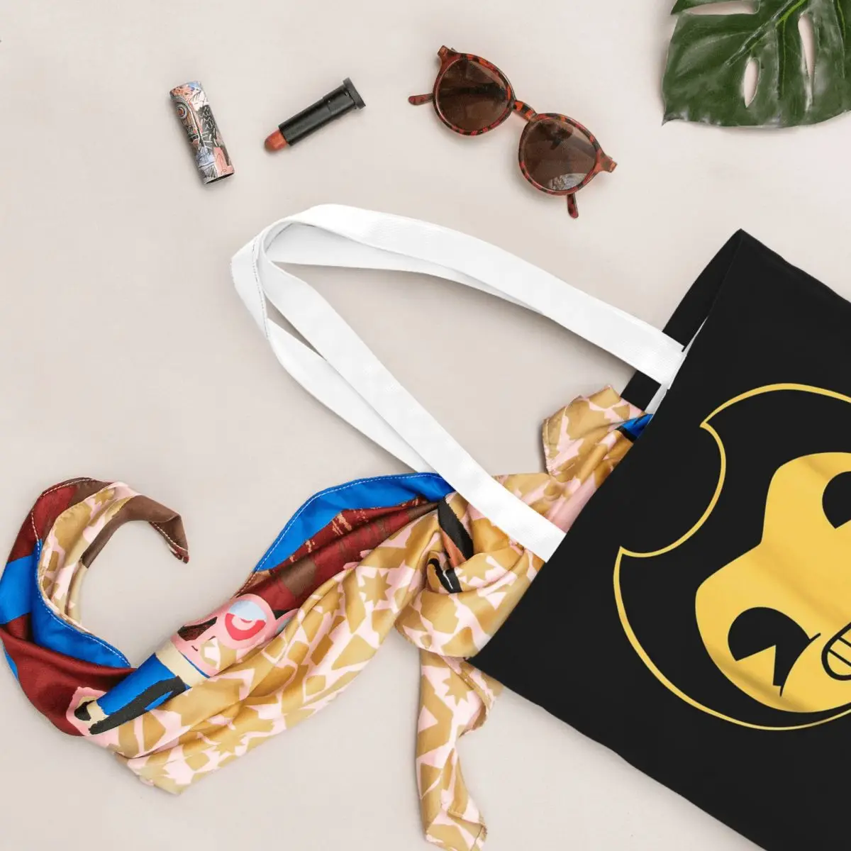 حقائب تسوق Bendy-Ink-Machine من القماش حقيبة حمل قابلة للطي للسيدات حقيبة كتف للسفر #5