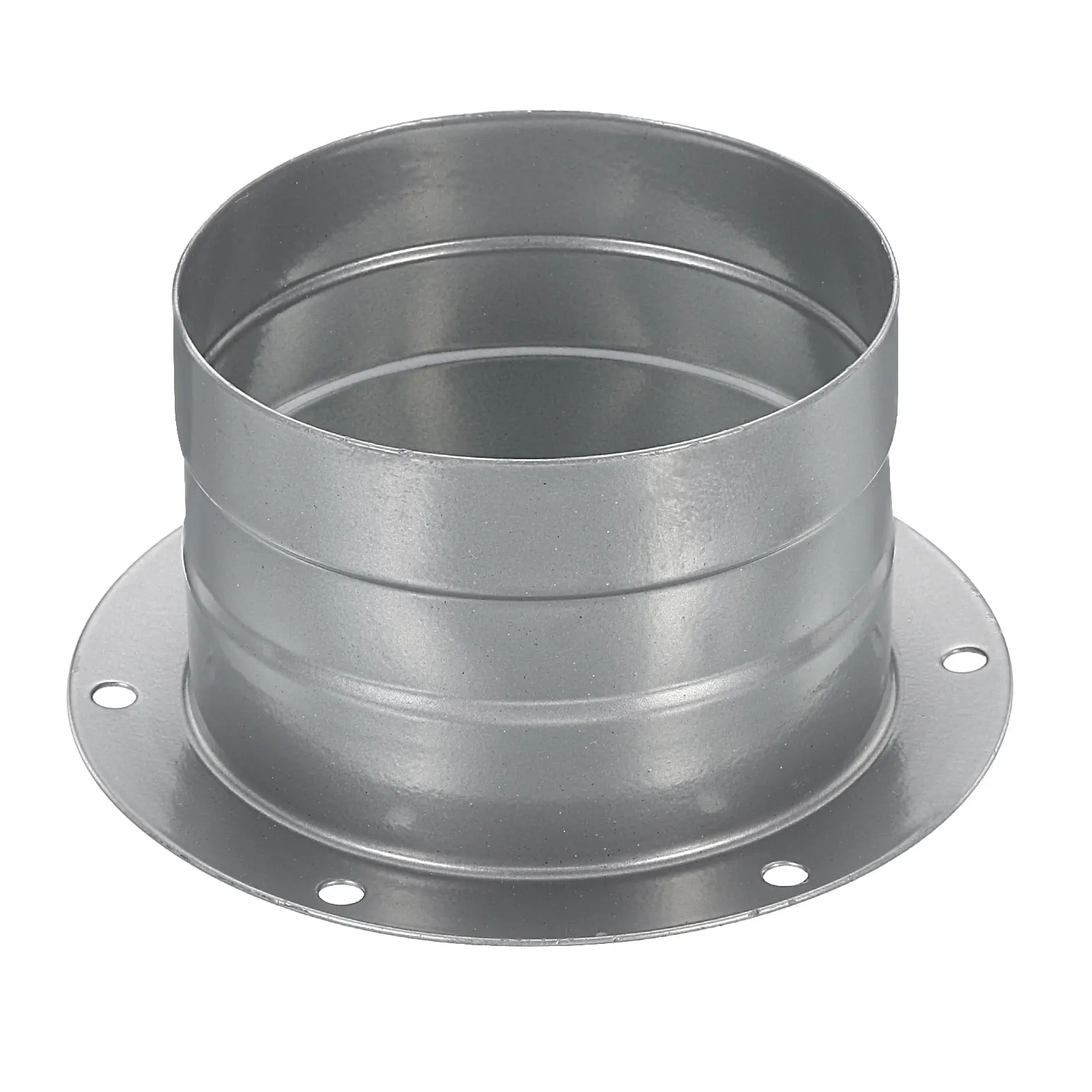 3-12Inch Duct Connector Flange Metal Straight Pipe Exhaust Hose Flange for Heating Cooling Ventilation HVAC System