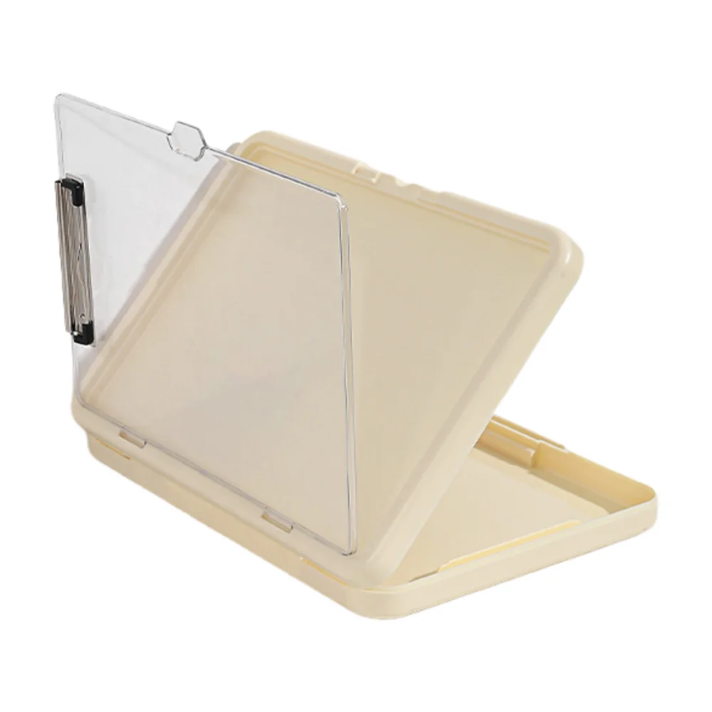 Double Layer A4 Clipboard Large Capacity Simple Clamp Multi Functional Folder Durable with Storage Document Organizer