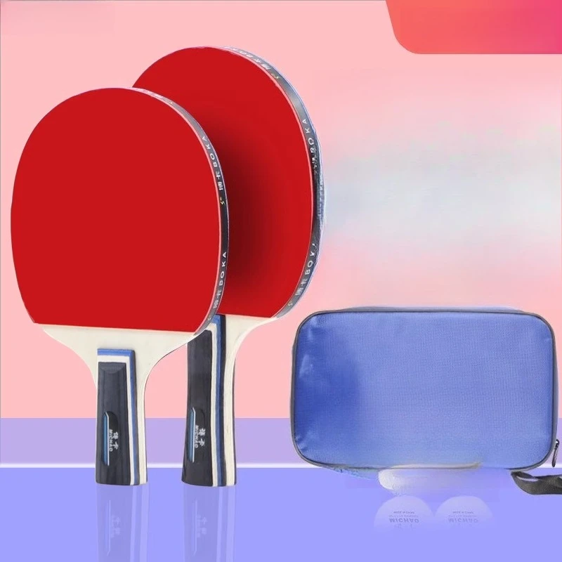 

Набор для настольного тенниса: 2 ракетки (для правой и левой руки), 5 мячей, для начинающих