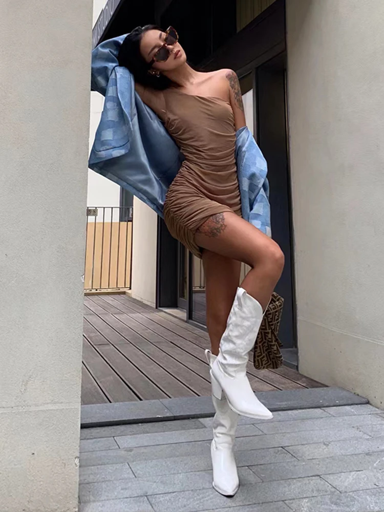 Fashionable Embroidered Western Cowboy Knee High Boots with Thick Heel for Women New 2026 Trend Sharp Pointed Toe Rubber Sole