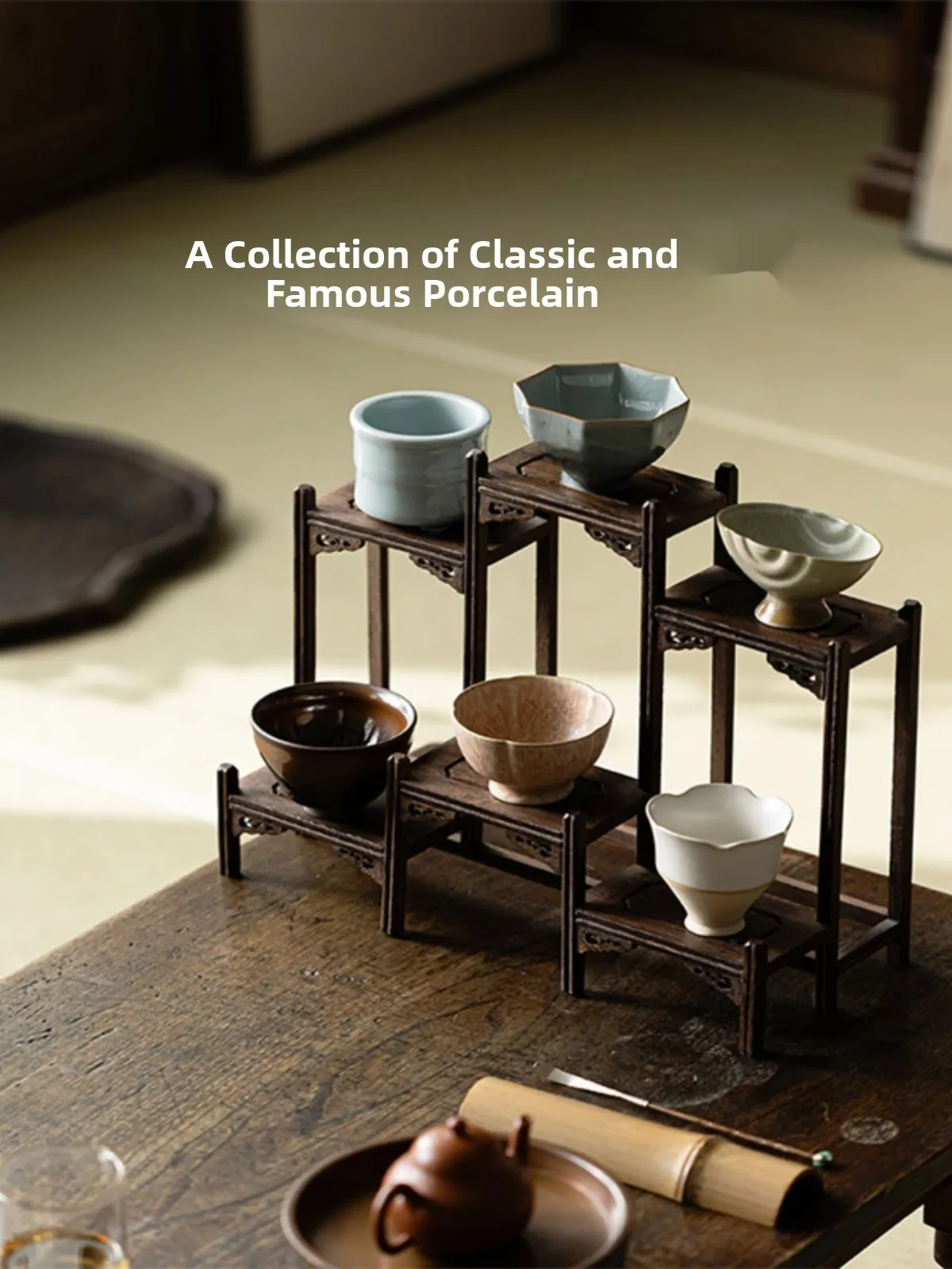New Arrival Treasured Tang Song Elegant Tea Cup Tea Set Creative Cultural Gift for Moving Birthday Friends Ceramic Artware