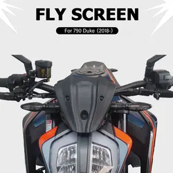 Motorcycle Accessories Fly Screen For Duke 790 2018- 2022 2023 2024 2025 Front Small Windshield Fairing Windscreen Deflector