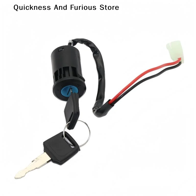 【MO】Moped Ignition Key Switch 2 Wire ATV Dirt Bike Accessory Electric Motorcycle Go-Kart On/Off Tool Durable