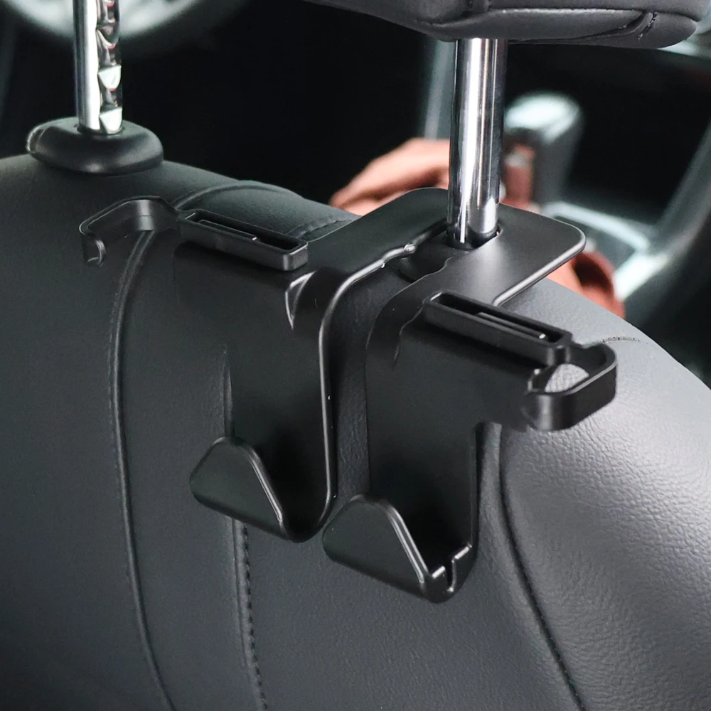 Universal Car Hidden Creative Cell Phone Holder Hooks Auto Seat Headrest Hooks Handbags Clothes Holder Automotive Accessories