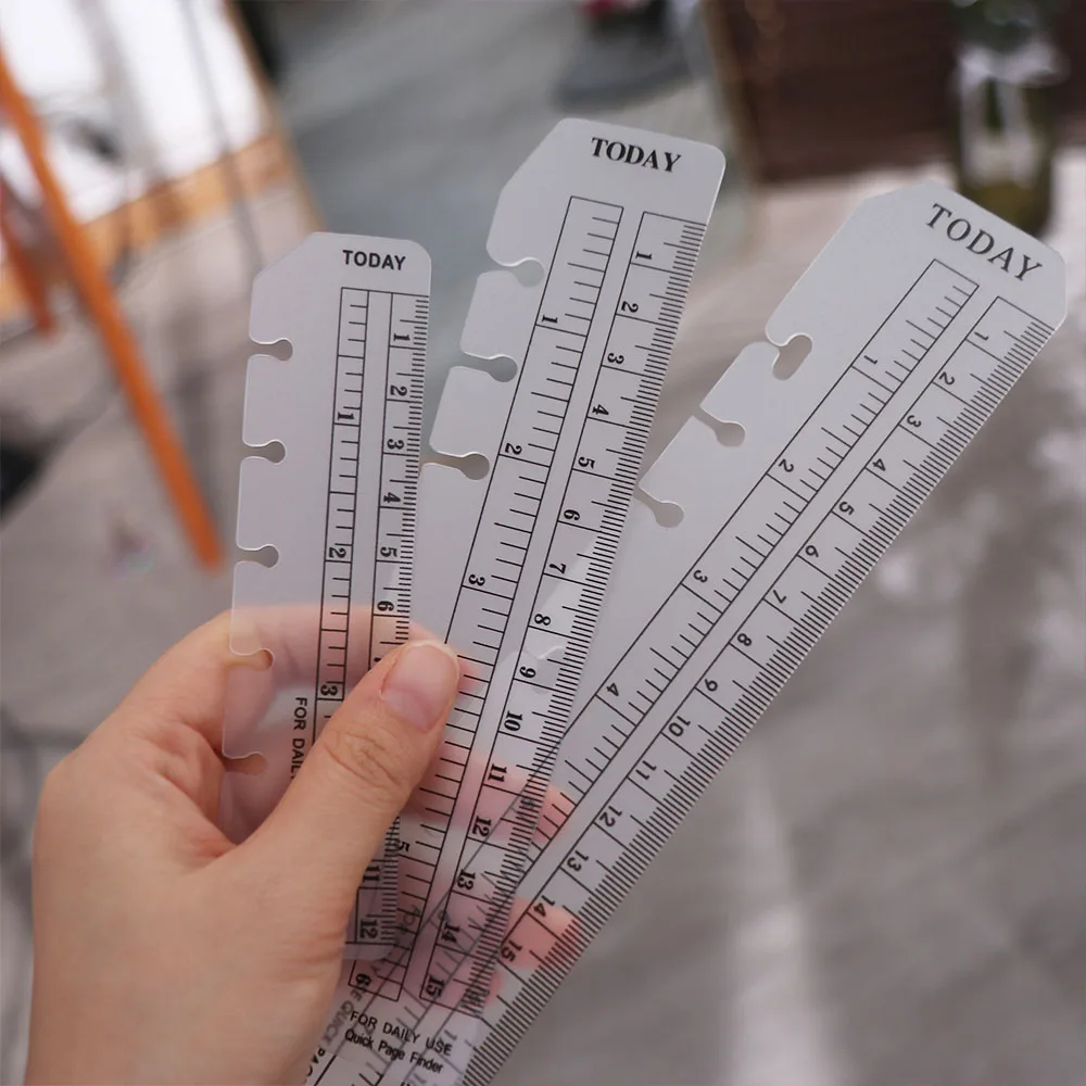 School Student A5 A6 A7 Bookmark Straight Ruler Index Ruler Separator Drafting Drawing Ruler Loose Leaf Notebook Bookmark Ruler